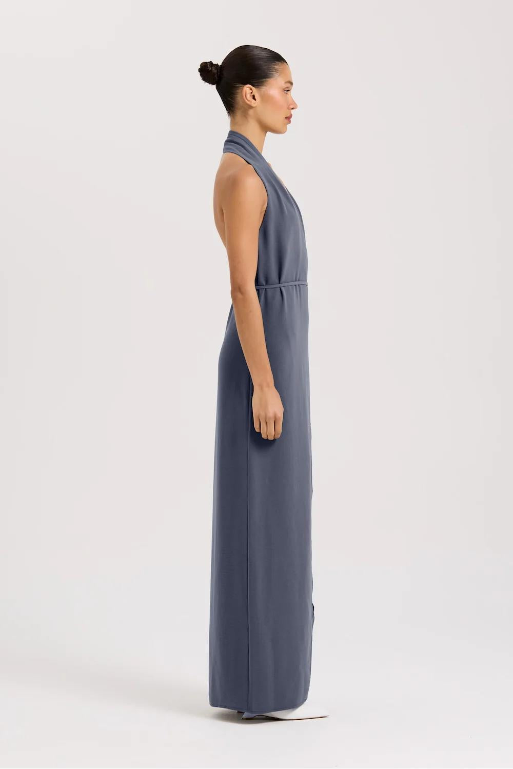 Vida Halter Yaka Maxi Elbise