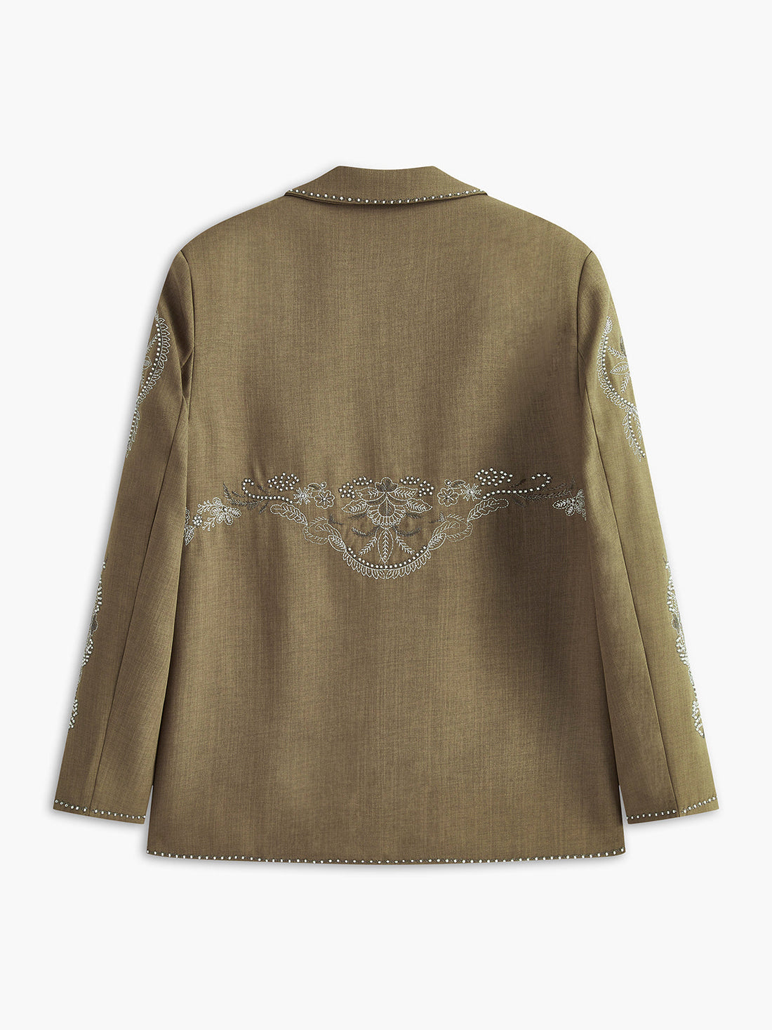 Boheme Nakış Düğmeli Blazer