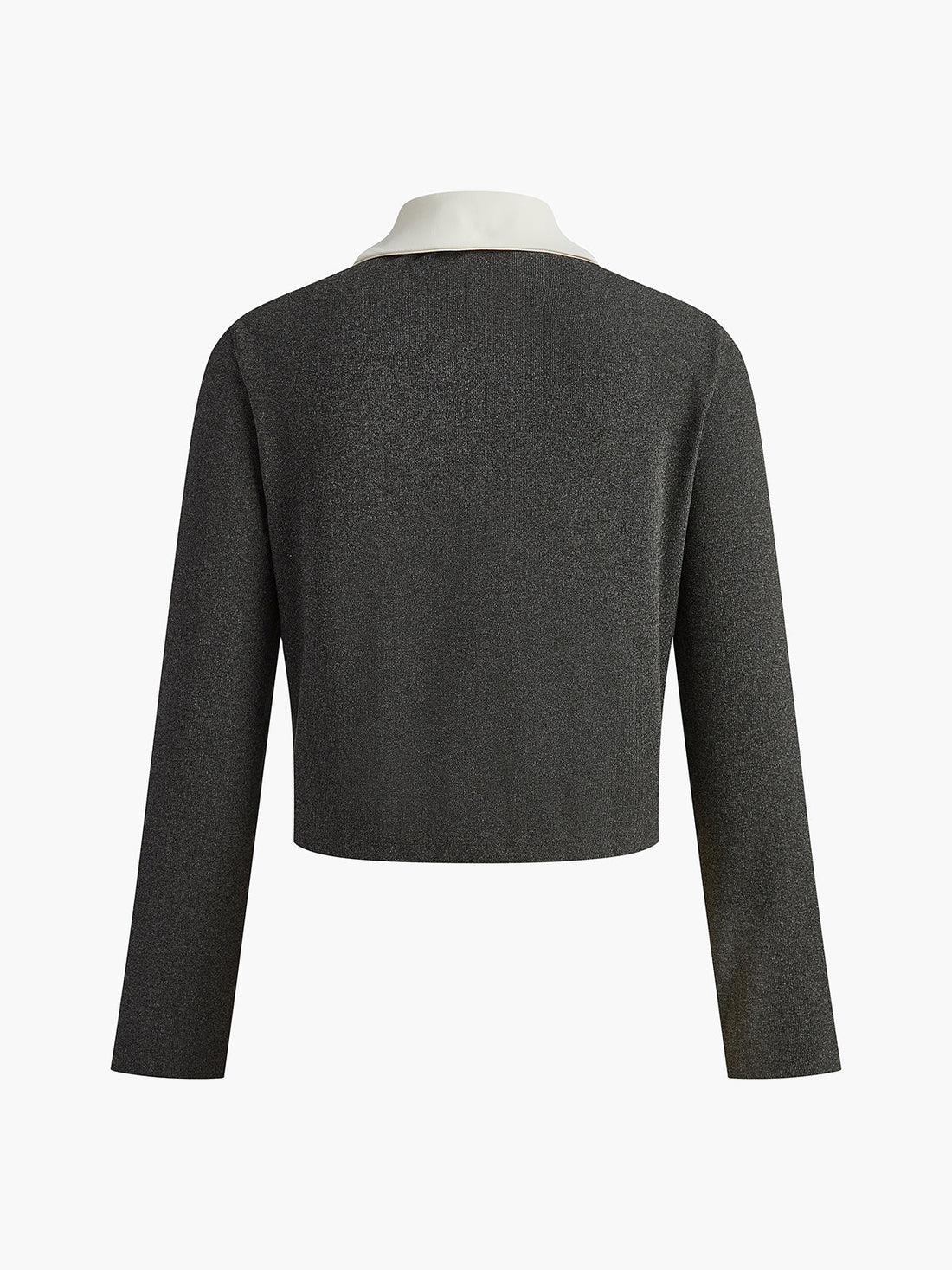 Kontrast Yaka Göğüslü Minyon Blazer
