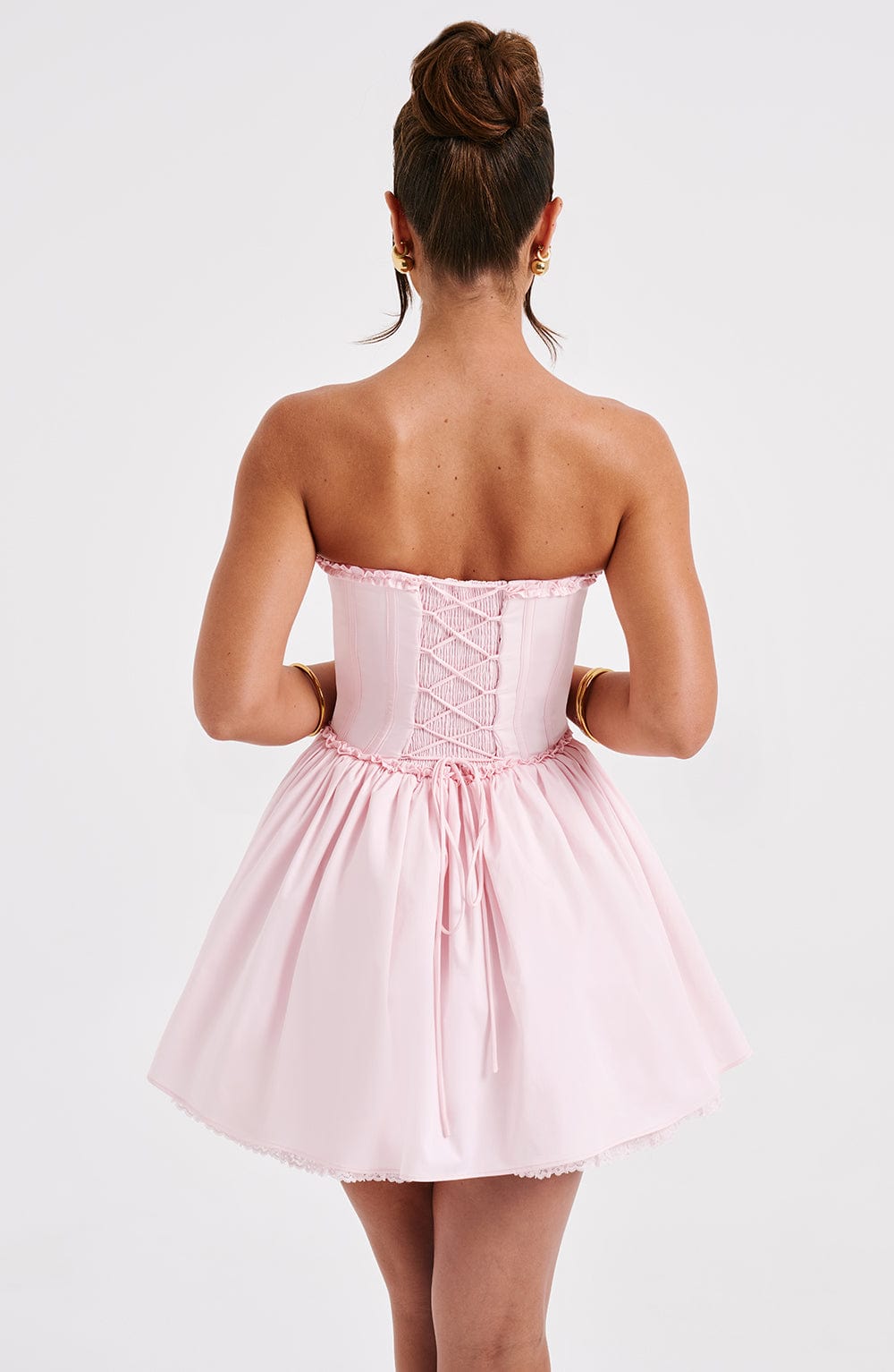 Maeve Mini Elbise - Allık